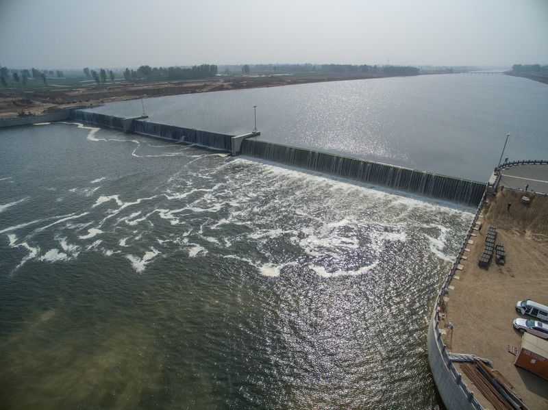 洛河東湖攔河壩工程